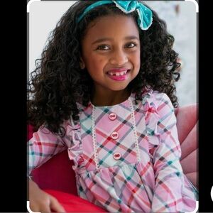 Wildflowers girls size 6 Pinkberry Plaid dress Holiday Line - a favorite piece!